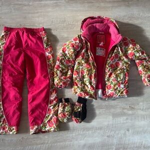 Obermeyer Pink and Green Floral Jacket
